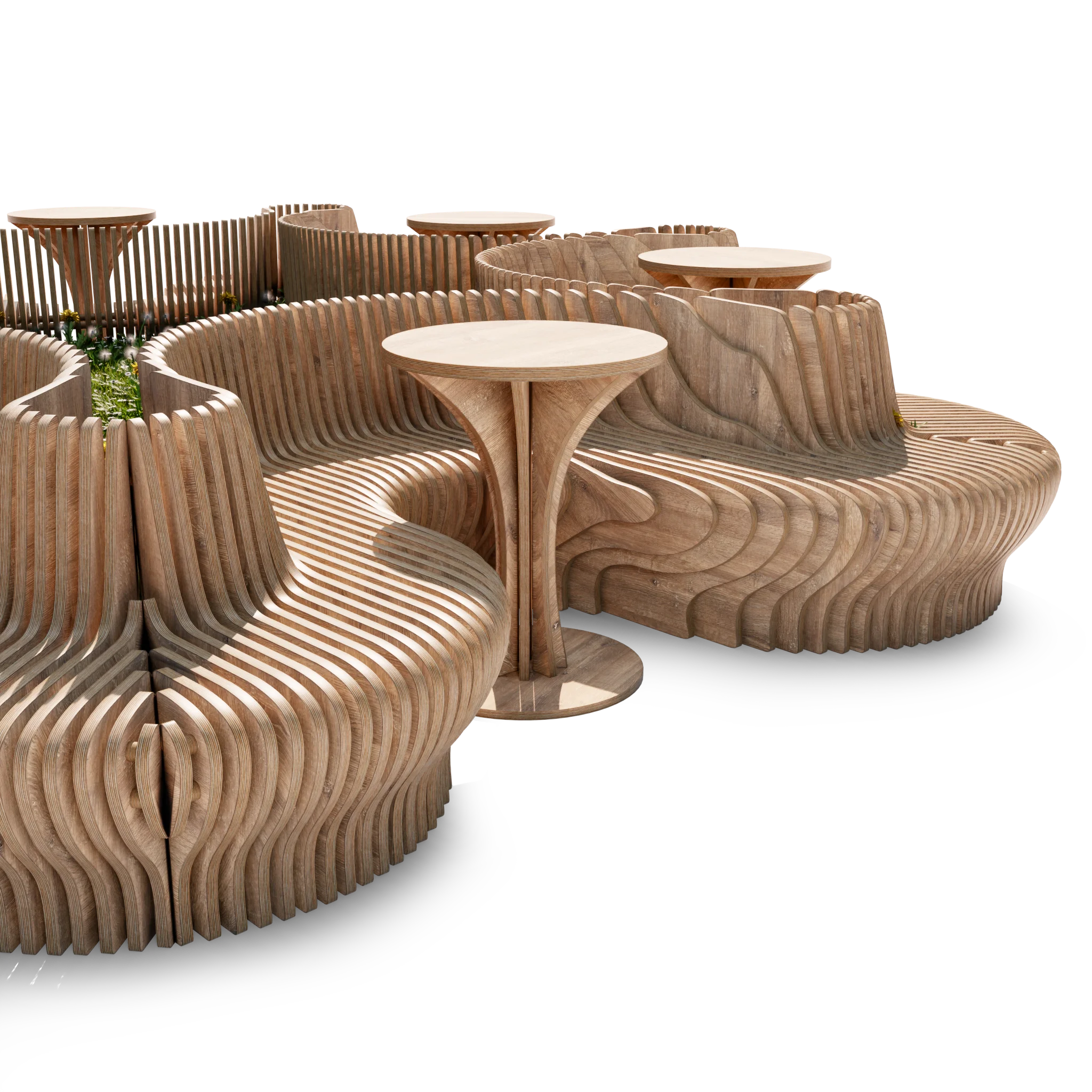 Parametric Bench 7Petals