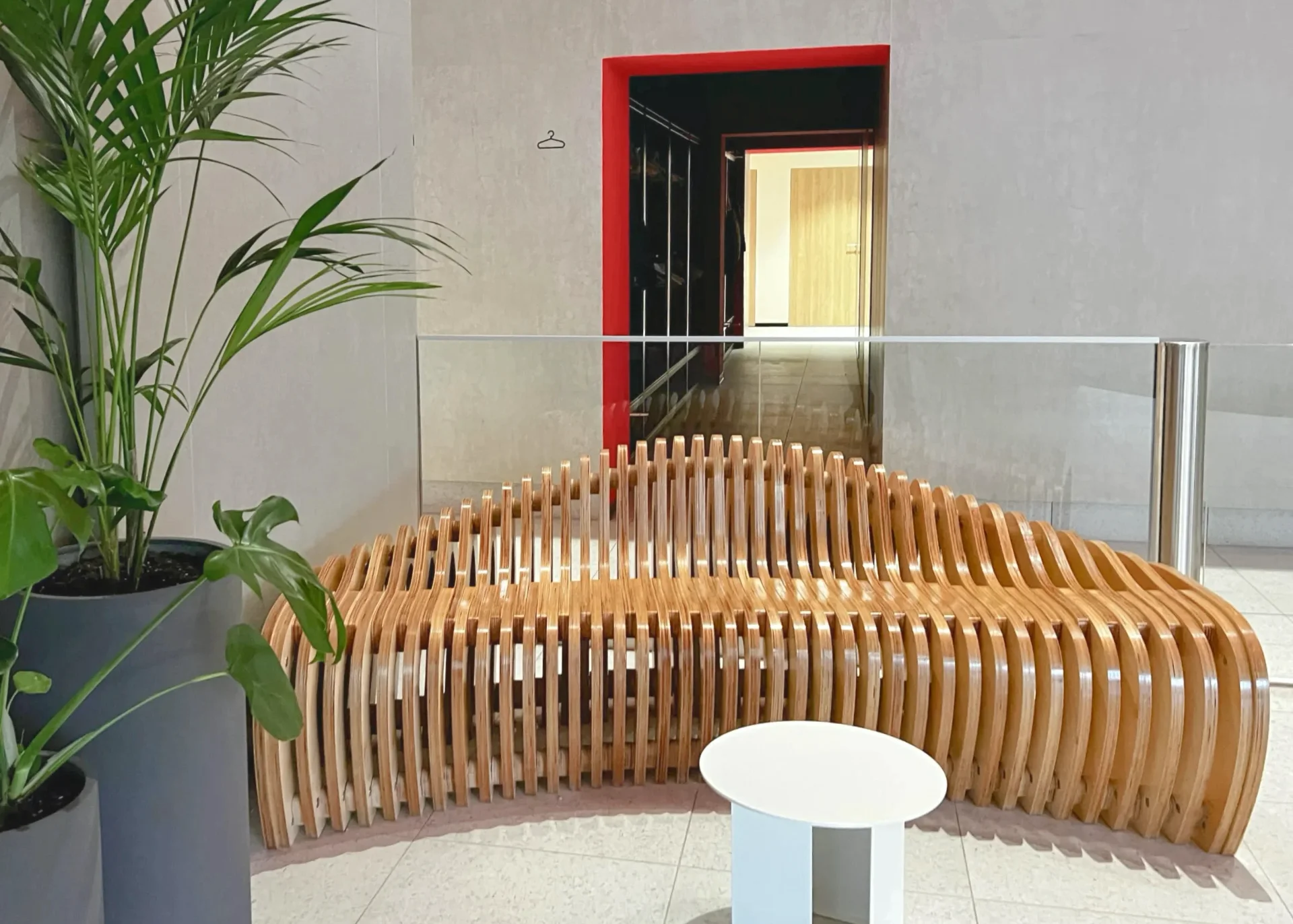 Parametric Bench Alfa for business centre