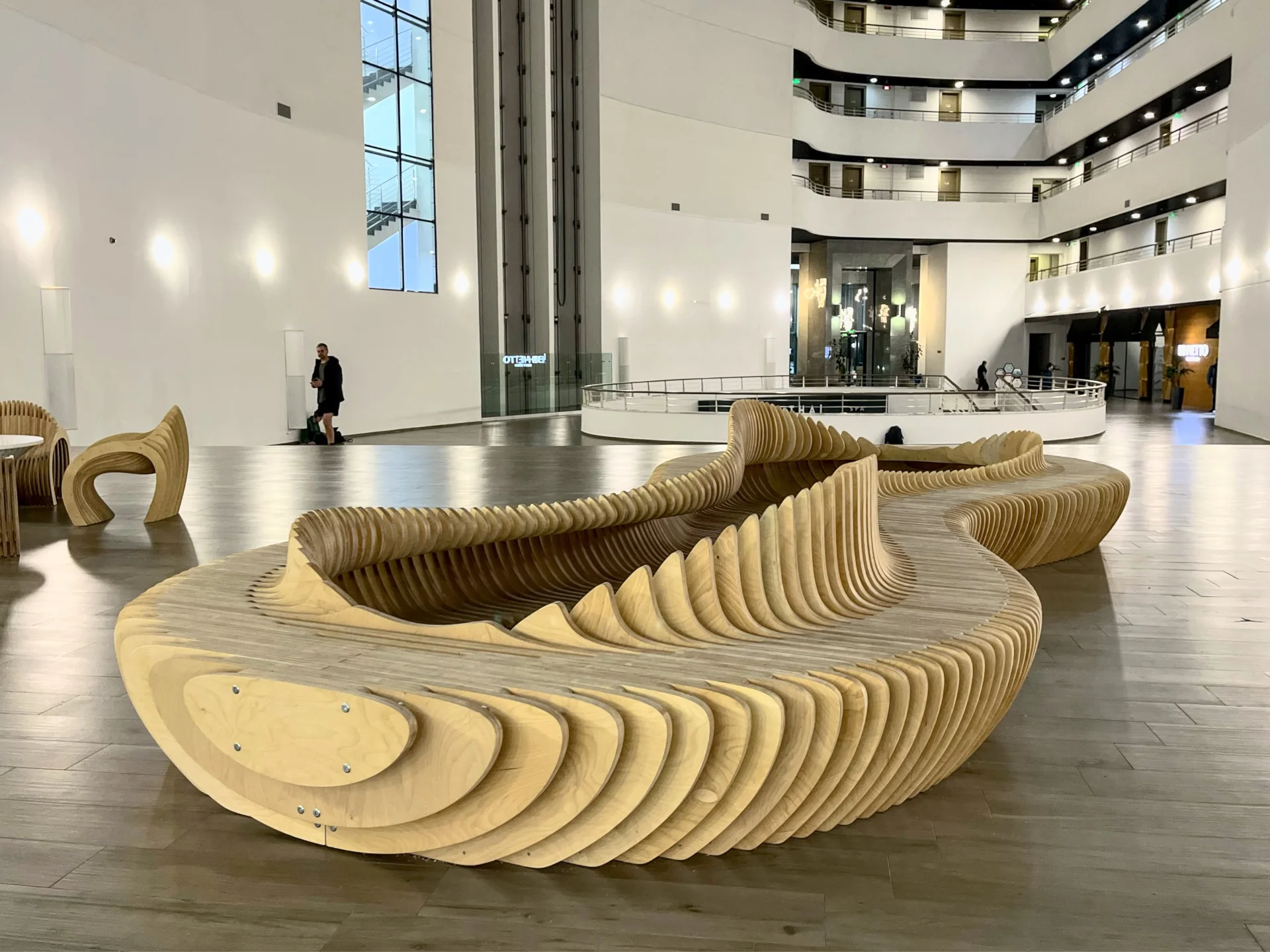 Bench Infinity for residential complex