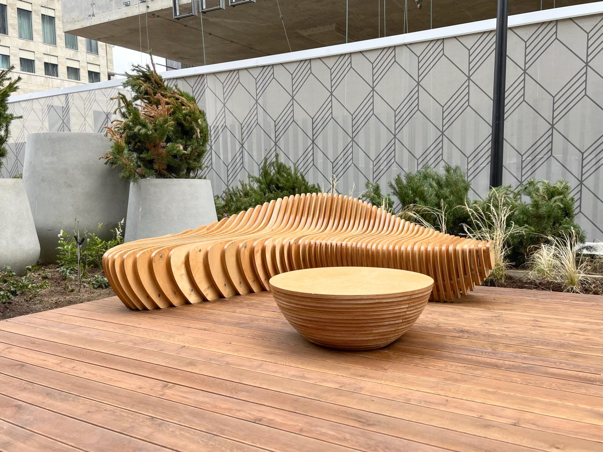 Bench L for residential complex Eleven