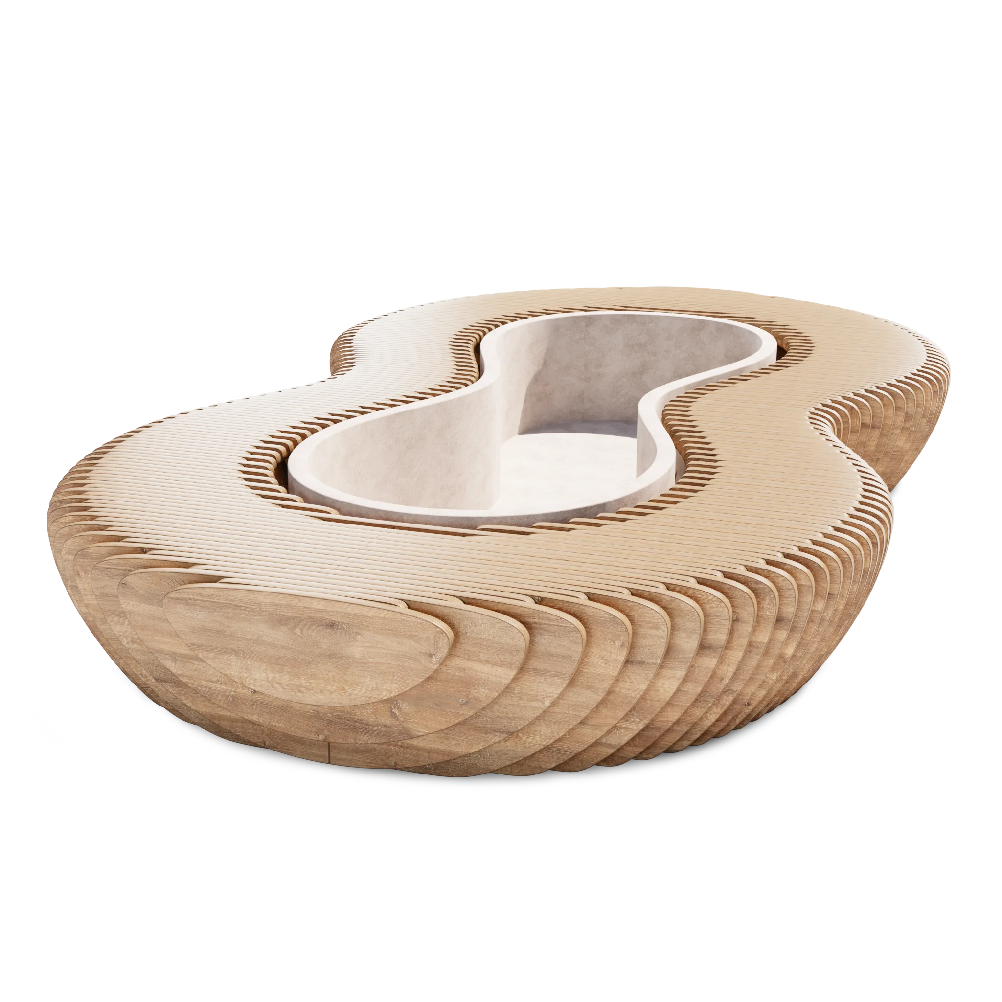 Parametric Bench Mobius NB