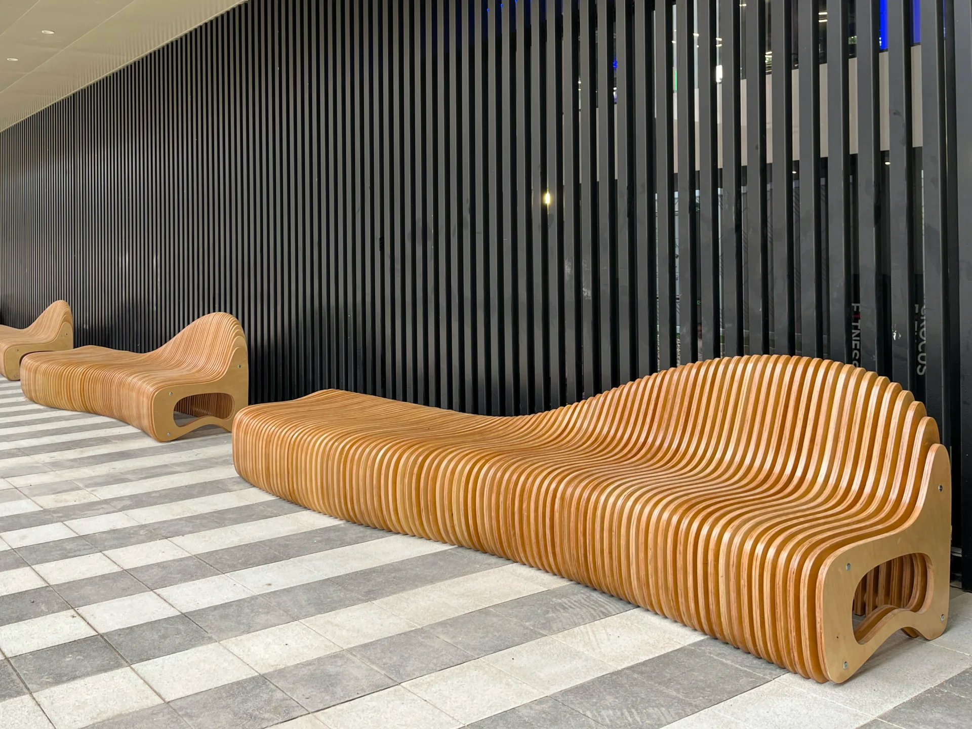 Bench Roca for residential complex Eleven