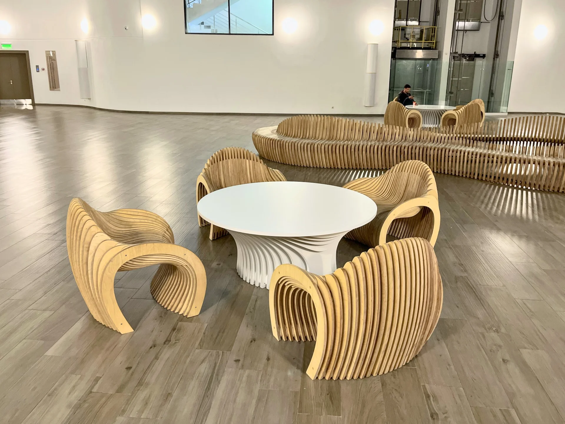 Parametric armchairs Royal for residential complex