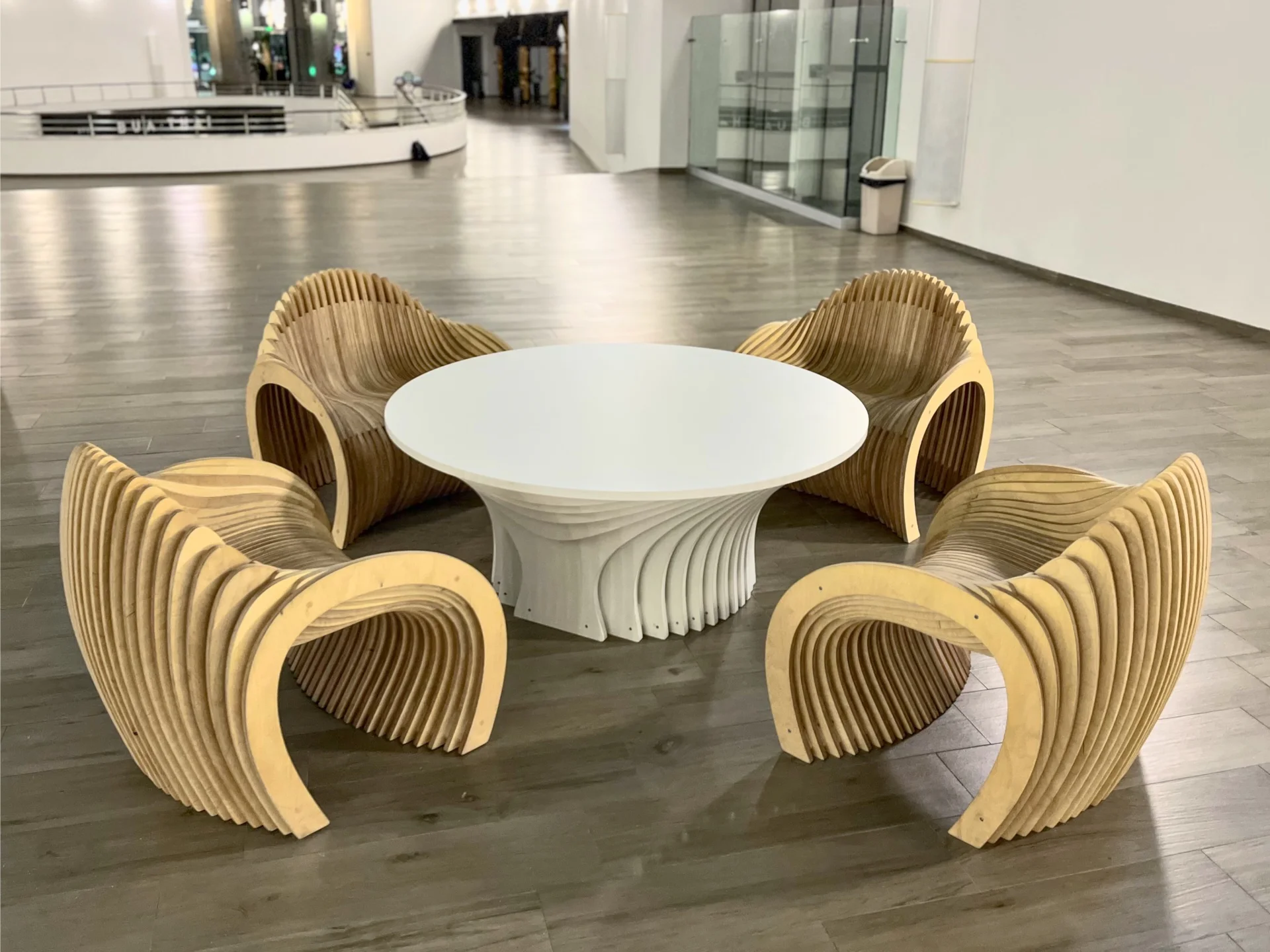 Parametric armchairs Royal for residential complex